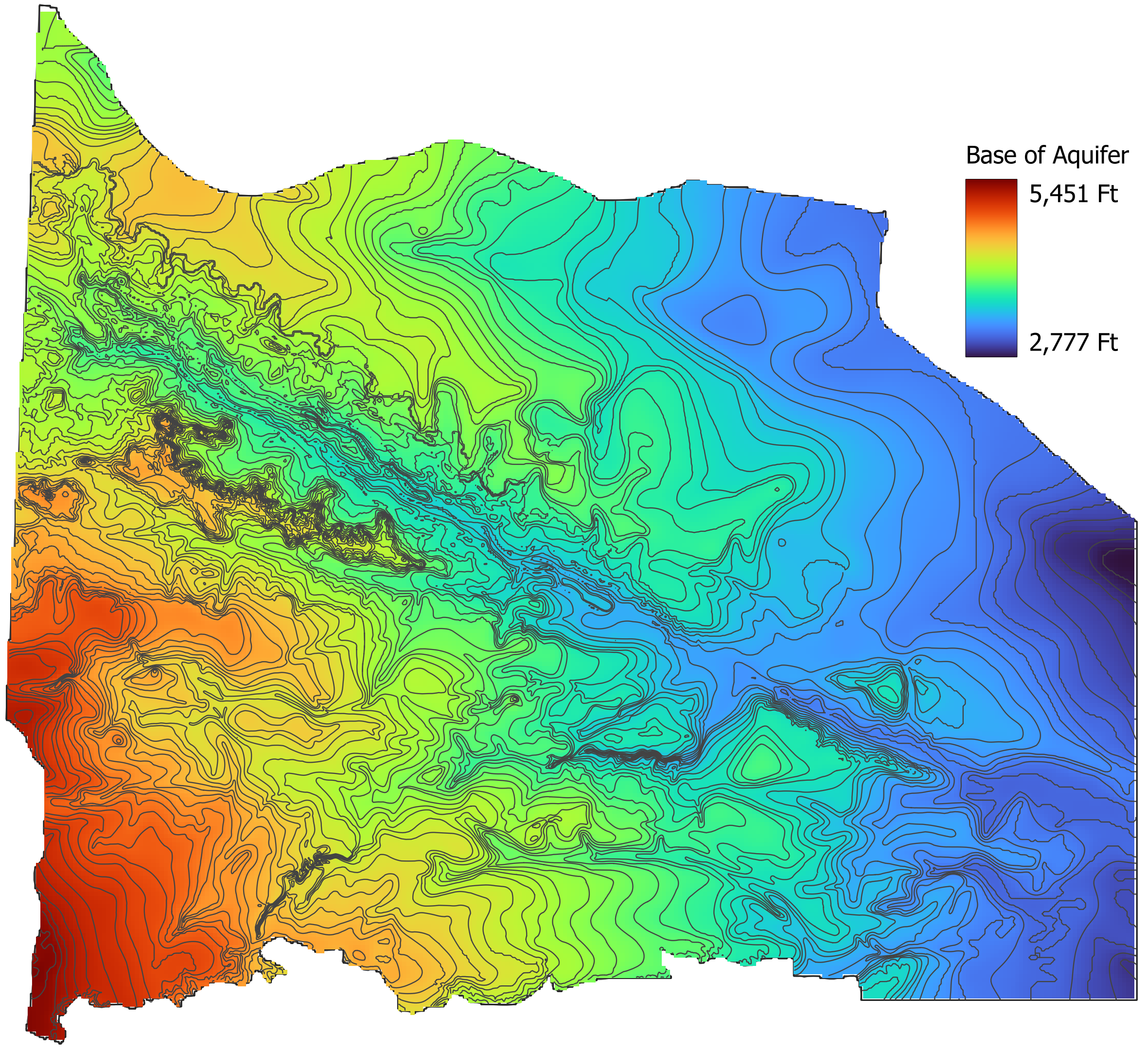 Base Aquifer Map with Brule Formation