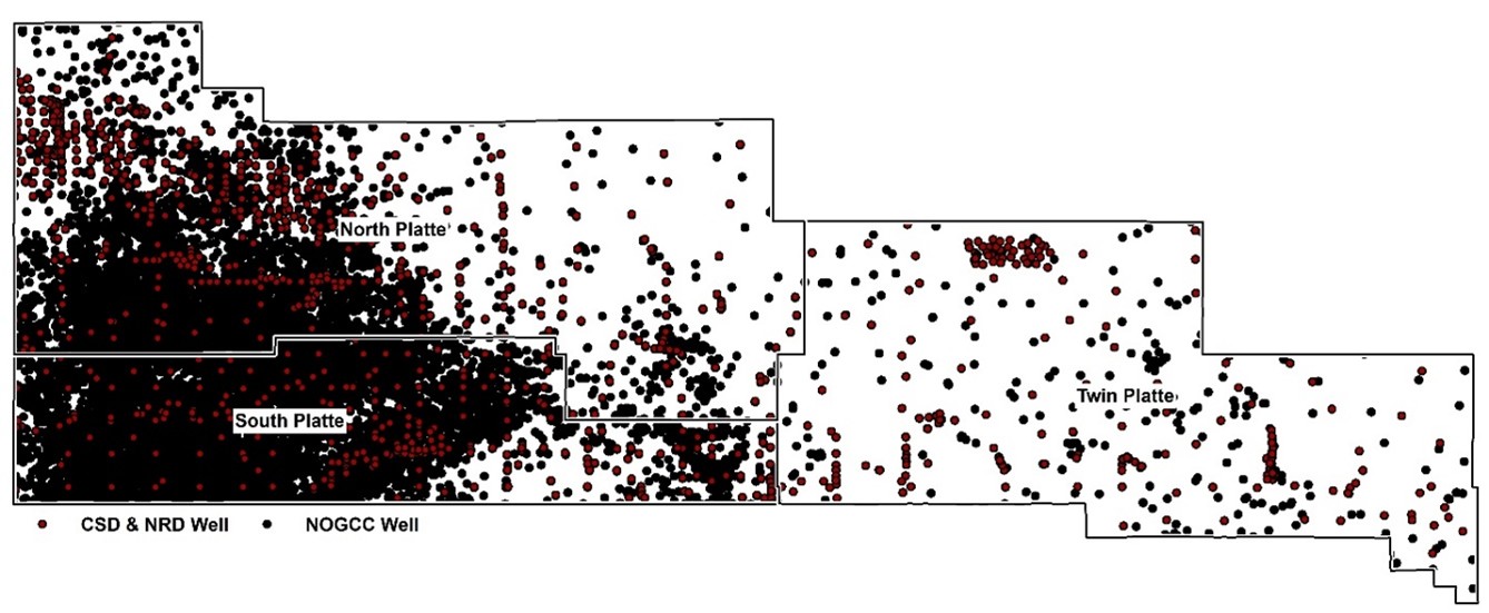 All wells and logs evaluated in the 2020 Hydrogeology of Western Nebraska study
