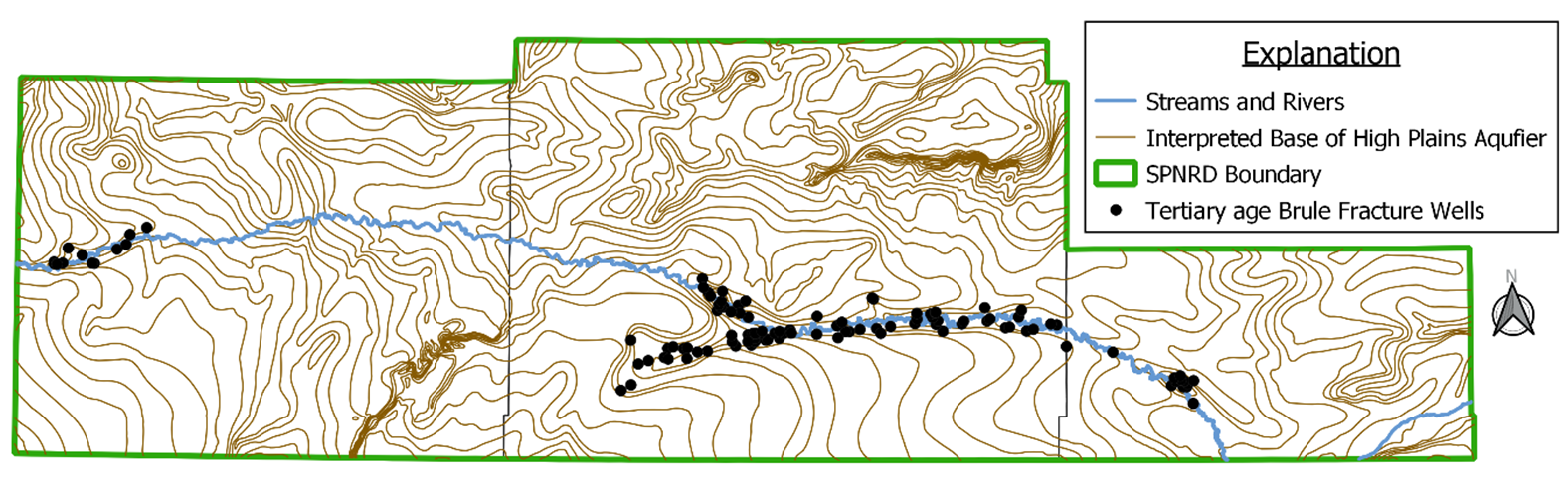 SPNRD Brule Fracture Wells Map